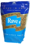 Rave Ultra Light Rolling Tobacco made in USA, 5 x 226 g bags, 1133g total. Free shipping!
