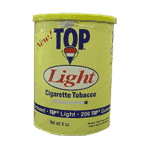 Top Light Rolling Tobacco made in USA, 5 x 6 oz cans, 850g total.