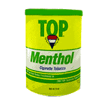 Top Menthol Rolling Tobacco made in USA, 5 x 6 oz cans, 850g total.