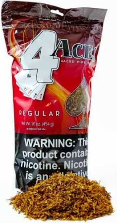 4 Aces Full Flavor Dual Use Tobacco Made in USA, 4 x 453 g, 1812 g total. Free shipping!