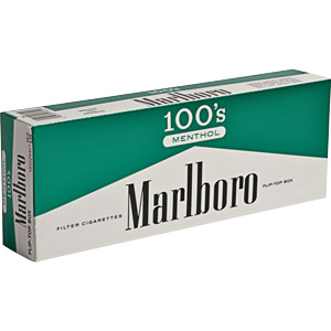 Marlboro Menthol 100 Box cigarettes made in USA, 4 cartons, 40 packs. Free shipping!