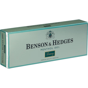 Benson & Hedges Menthol Lights 100 Luxury cigarettes made in USA, 4 cartons, 40 packs. Free shipping