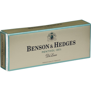 Benson & Hedges Menthol Ultra Lights 100 Luxury cigarettes made in USA, 40 packs. Free shipping!