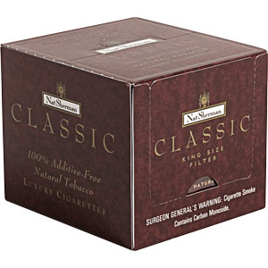 Nat Sherman Classic Luxury Box cigarettes made in USA, 4 cartons, 40 packs. Free shipping!
