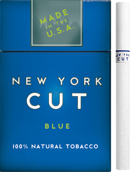 Nat Sherman New York Cut Blue cigarettes made in USA, 4 cartons, 40 packs. Free shipping!