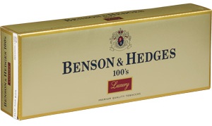 Benson & Hedges 100 Lights Box Luxury cigarettes made in USA, 4 carton, 40 packs. Free shipping!