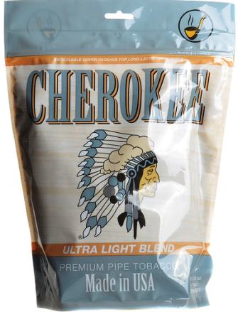 Cherokee Silver Ultra Light Dual Use Tobacco Made in USA. 4 x 453 g Bags, 1812 g. total. Ships Free!