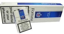 Fortuna Blue Box cigarettes made in France, 60 packs, 6 cartons. Free shipping!