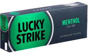 Lucky Strike Menthol 100 Box cigarettes made in USA. 4 cartons, 40 packs. Free shipping!