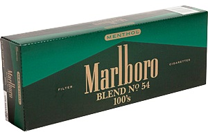 Marlboro Menthol Blend No. 54 100 Box cigarettes made in USA, 4 cartons, 40 packs. Free shipping!