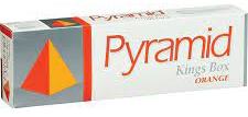 Pyramid Orange King Box cigarettes made in USA, 4 cartons, 40 packs. Free shipping!
