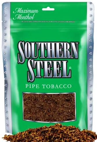 Southern Steel Menthol Dual Use Tobacco Made in USA. 4 x 453 g Bags, 1812 g. total. Free shipping!