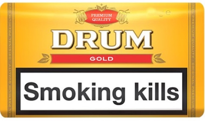 Drum Golden Mellow Rolling Tobacco. 24 x 33 g Pouches. 792.00 g Total. Free shipping!