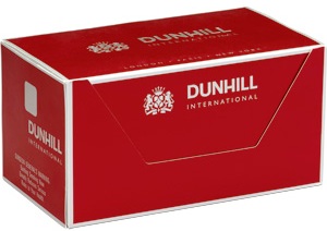 Dunhill International Box cigarettes made in Switzerland, 4 cartons, 40 packs. Free shipping!
