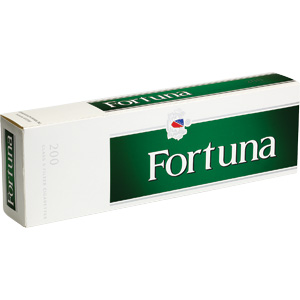 Fortuna Menthol Box cigarettes made in USA, 5 cartons, 50 packs. Freshness guaranteed.