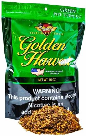 Golden Harvest Mint Dual Use Tobacco made in USA. 4 x 453 g Bags, 1812 g. total. Free shipping