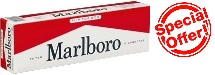 Marlboro Red Box cigarettes made in USA, 4 cartons, 40 packs. Free shipping!