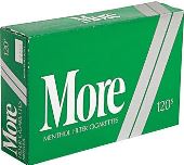 More 120 Menthol cigarettes made in USA, 4 cartons, 40 packs. Free shipping!