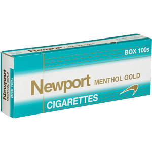 Newport Menthol Gold 100 Box cigarettes made in USA, 4 cartons, 40 packs. Free shipping!