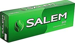 Salem Menthol Box cigarettes made in USA, 4 cartons, 40 packs. Free shipping!