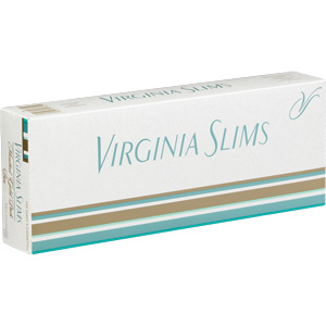 Virginia Slims Menthol Gold Lights 100 Luxury cigarettes made in USA, 40 packs. Free shipping!