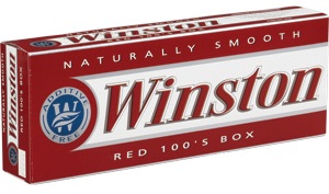 Winston Red Full Flavor 100 Box cigarettes made in USA, 4 cartons, 40 packs. Free shipping!