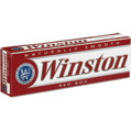 Winston Red Full Flavor Box cigarettes made in USA, 4 cartons, 40 packs. Free shipping!
